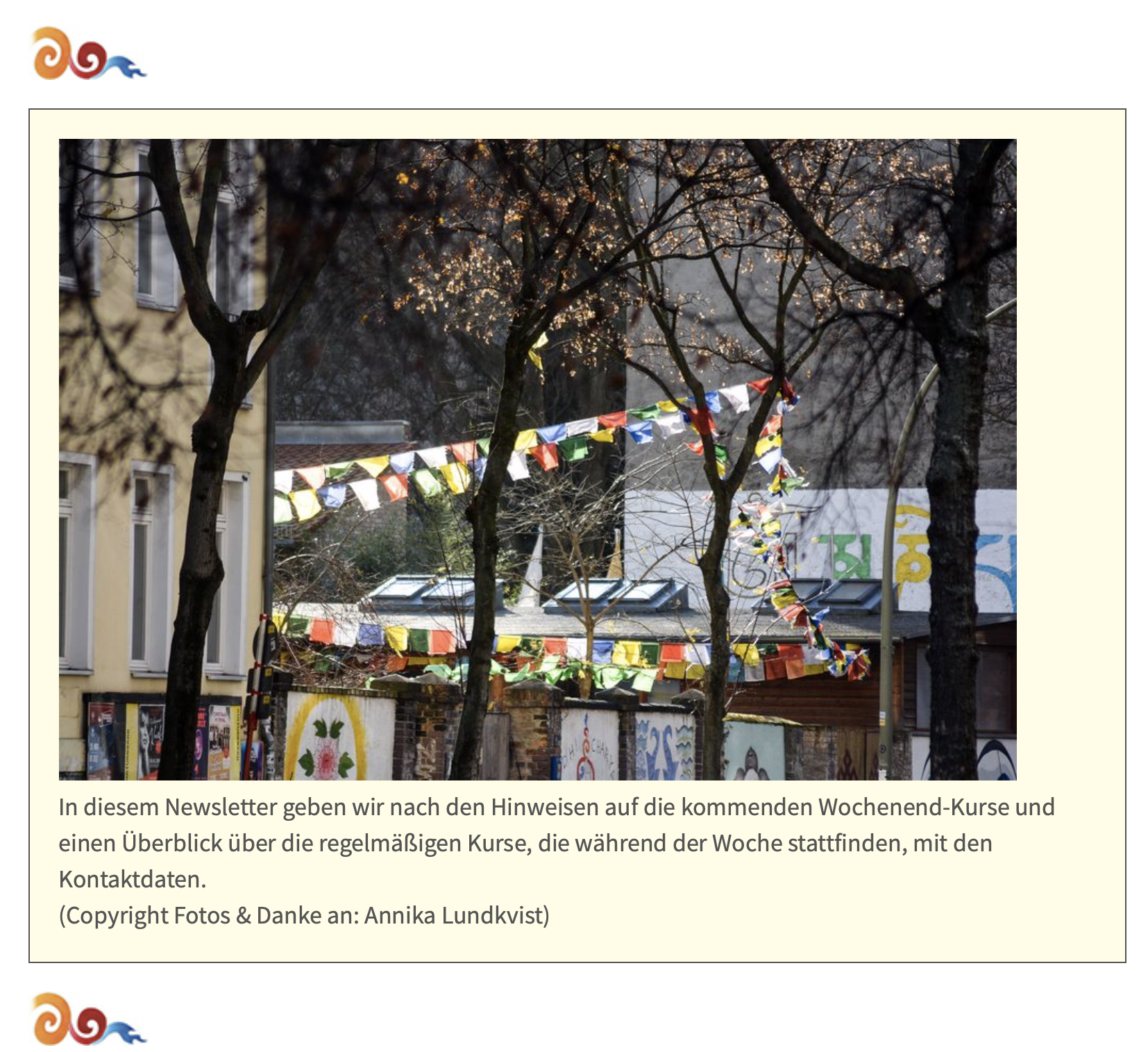 Bodhicharya Berlin Website & January 2020 Newsletter