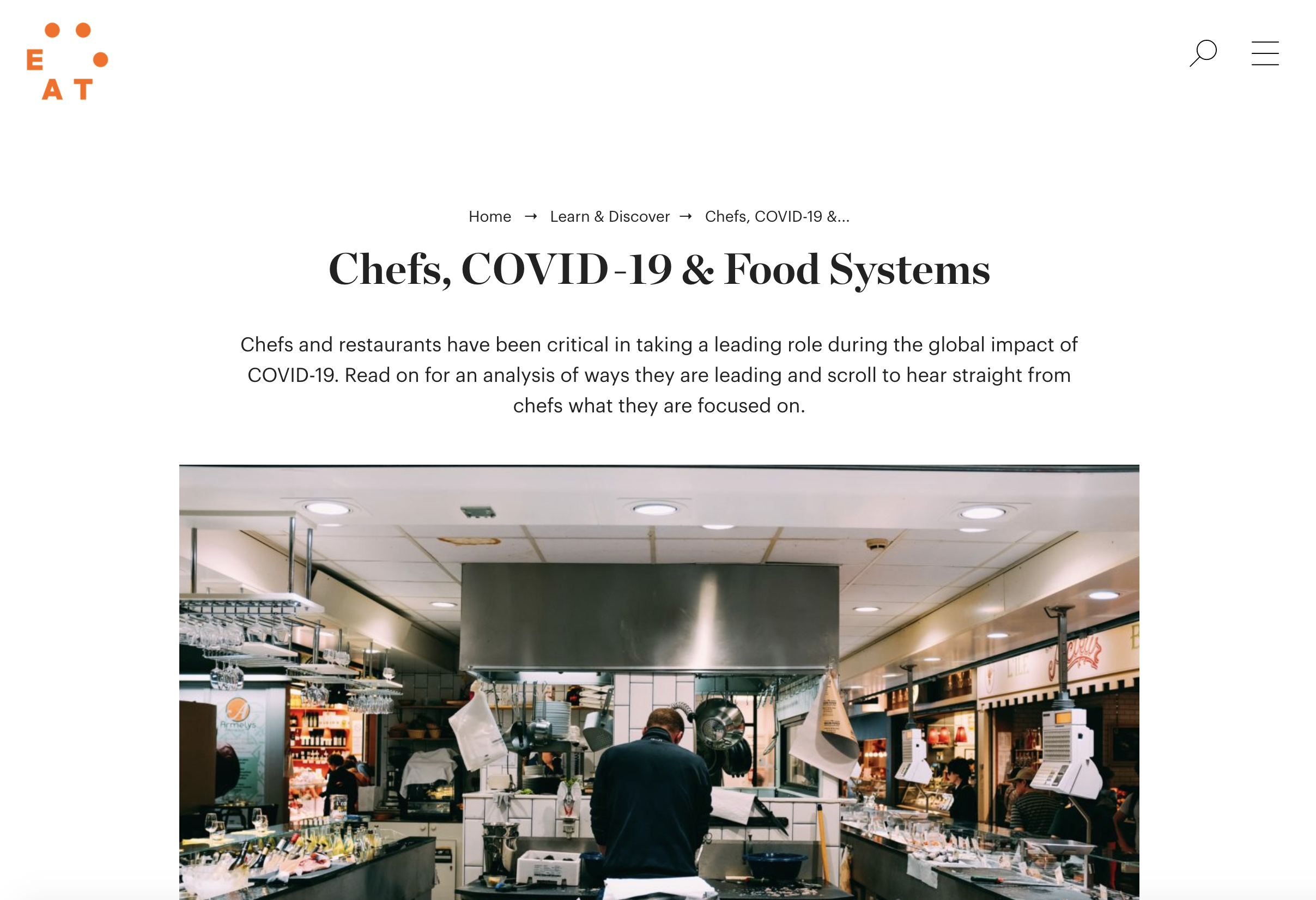 Chefs, COVID-19 & Food Systems